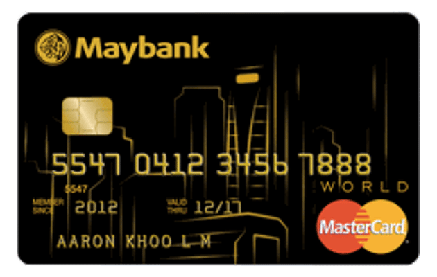 Maybank World Mastercard Credit Card | EnjoyCompare