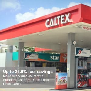 Caltex Petrol Promotion||Caltex Petrol Standard Chartered