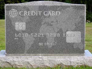 What happens to your credit card after death